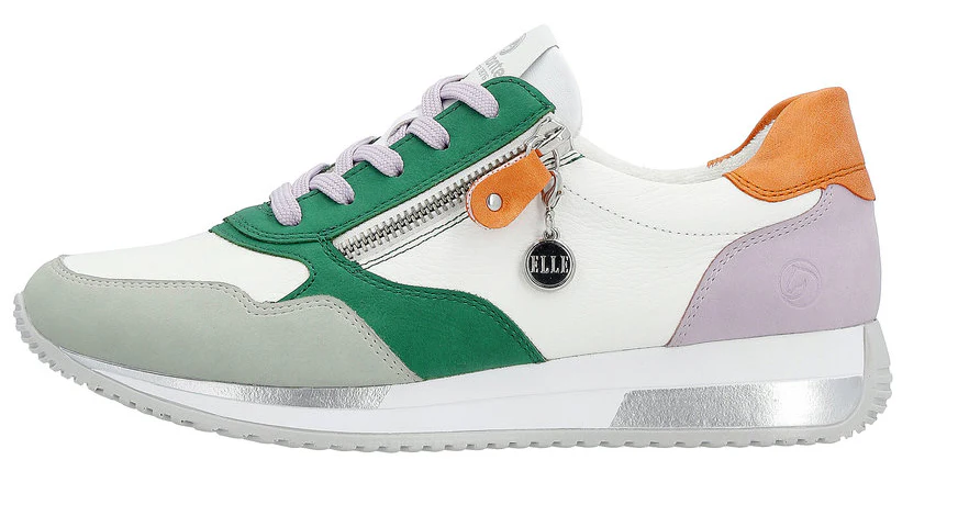 White Green Grey Lace Up - Image 2