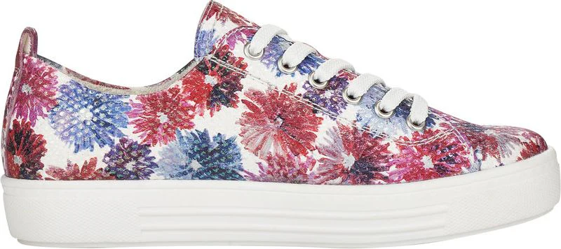 White Multi Flower Lace Up - Image 2