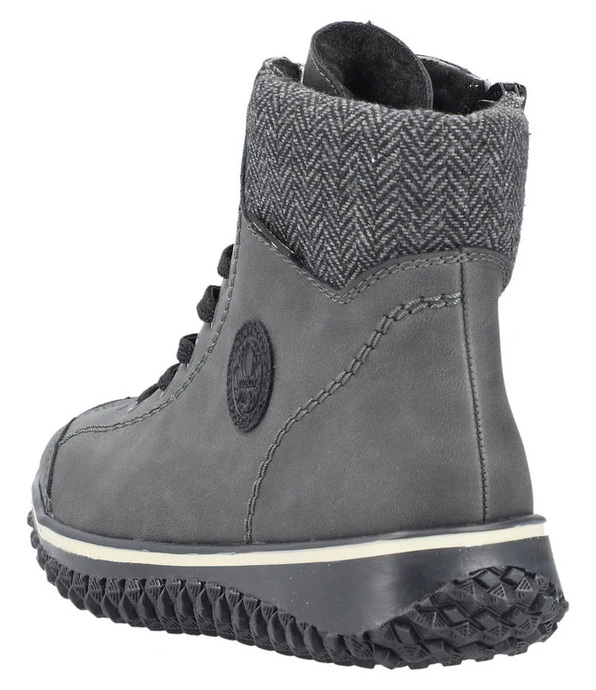 Anthracite Warm Lined Lace Up Boot - Image 5