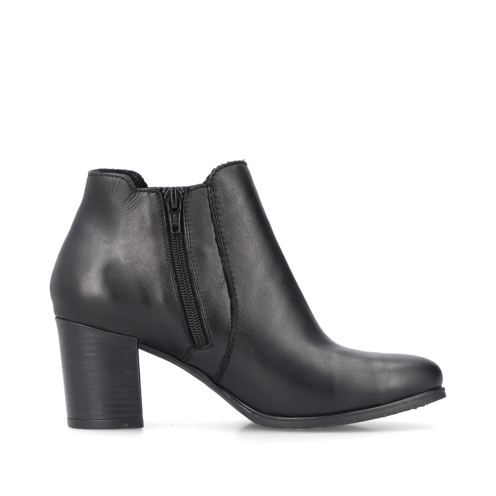 Black Heeled Double Gore Boot - Image 2