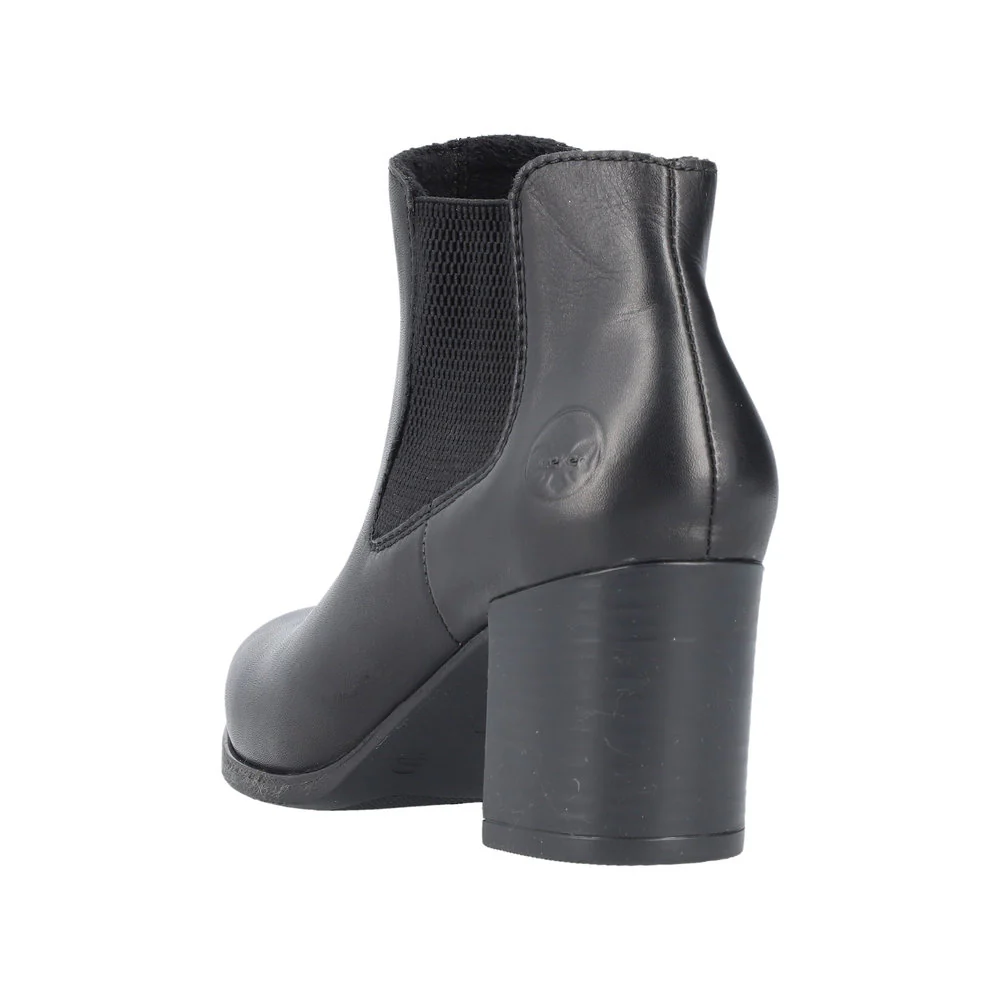 Black Heeled Double Gore Boot - Image 7