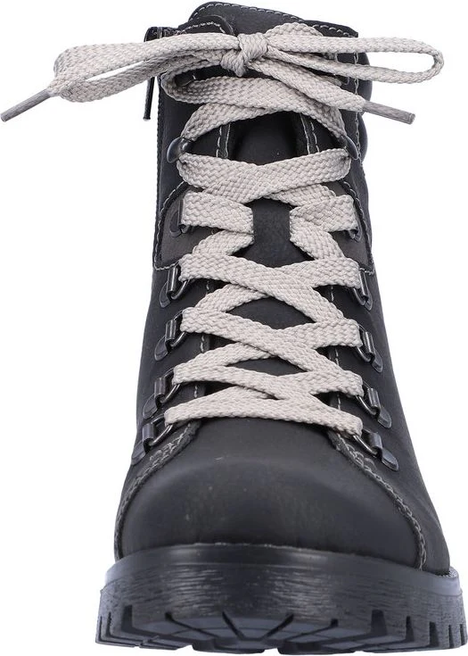 Black Lace Up Boot - Image 4