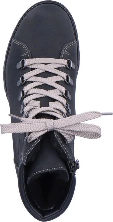 Black Lace Up Boot - Image 6