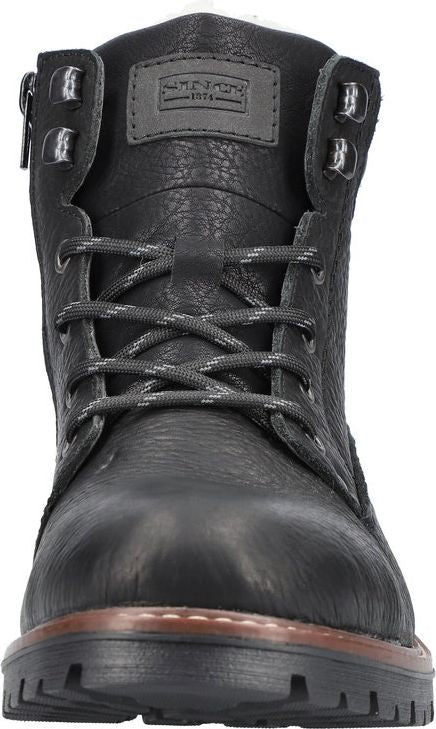 Black Lace Up Boot - Image 4