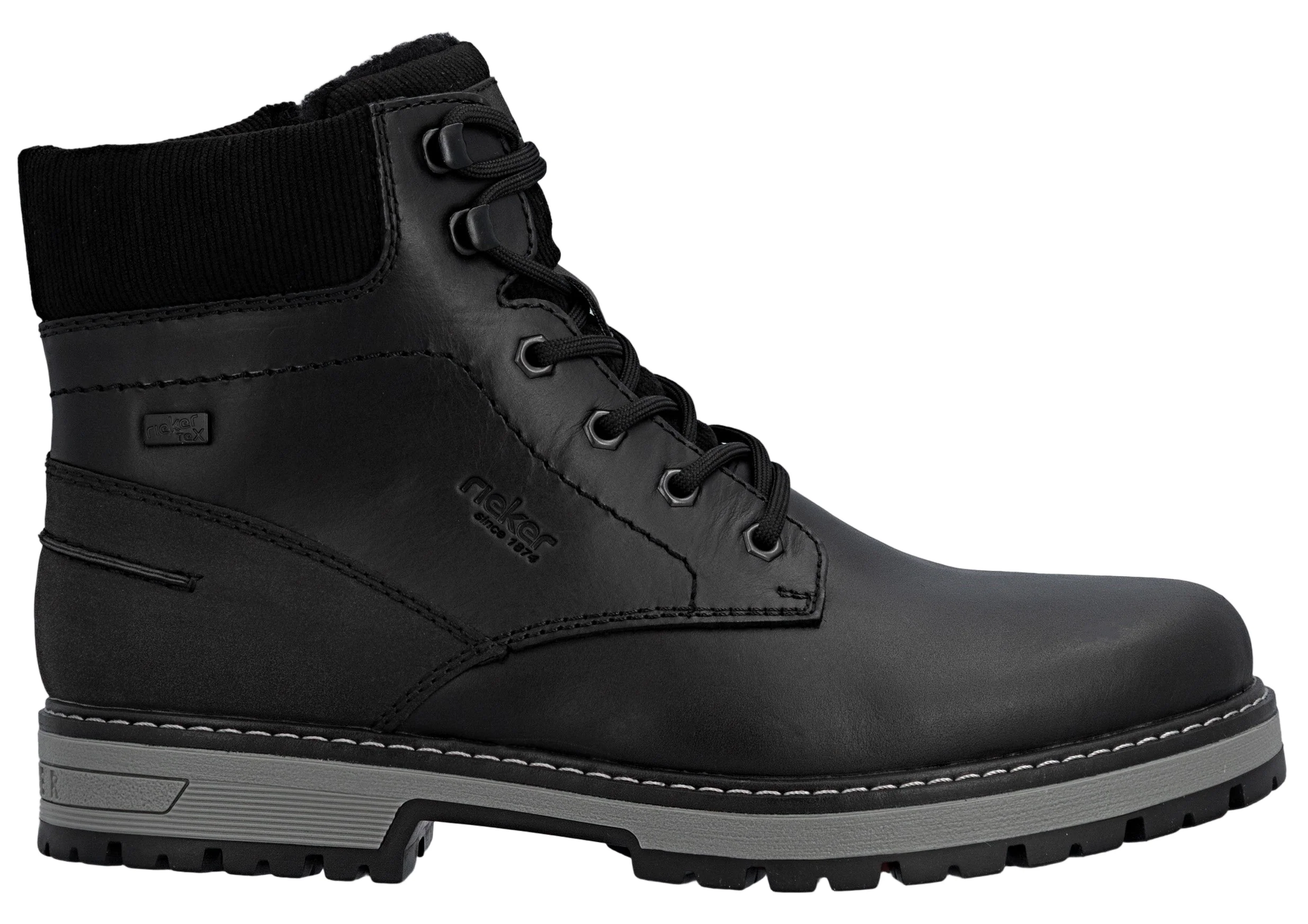 Black Lace Up Boot