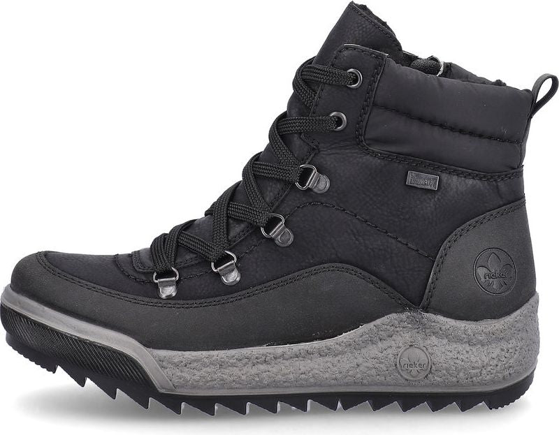 Black Lace Up Boot - Image 3