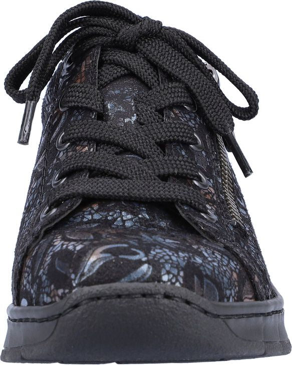 Black Lace Up With Side Zip - Image 4