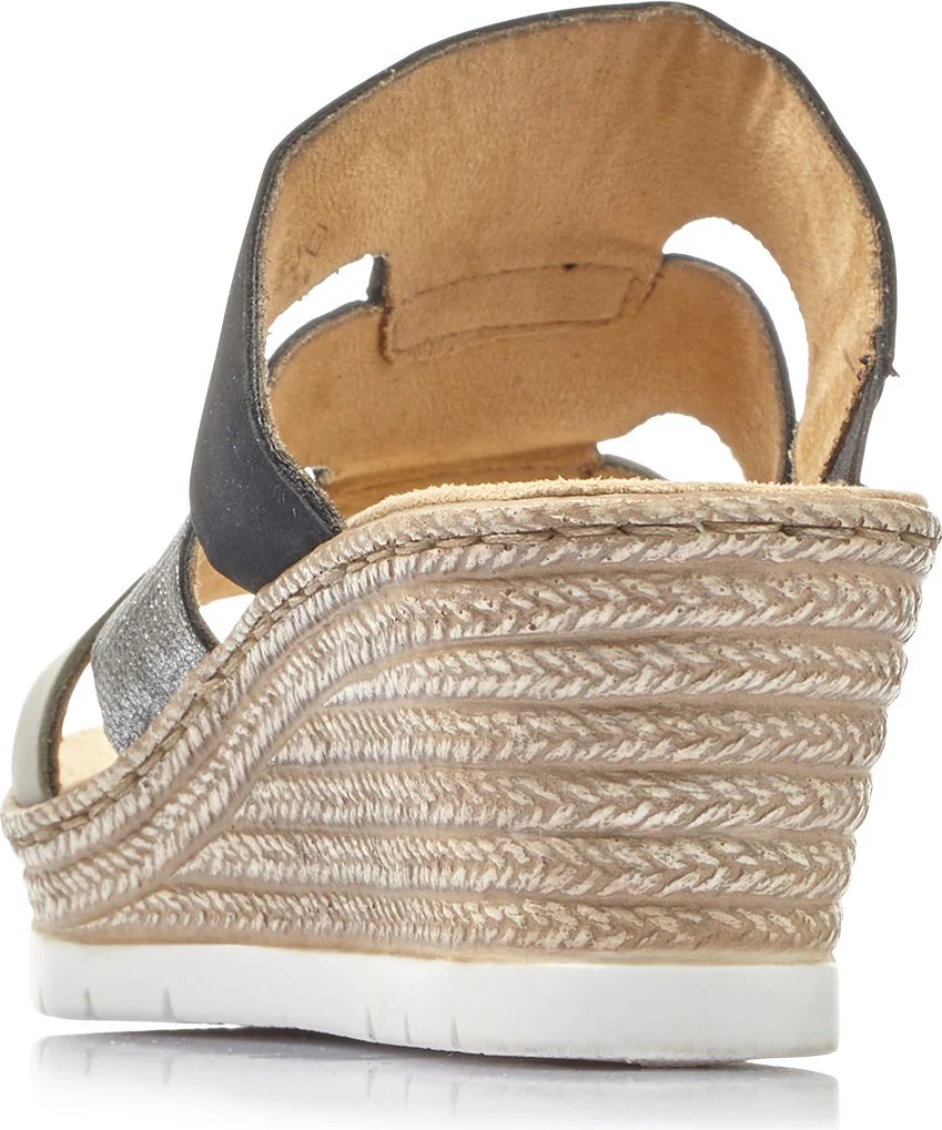 Black/Silver/Grey Wedge Slide - Image 4