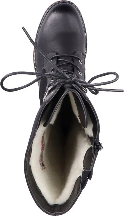 Black Tall Lace Up Boot - Image 6
