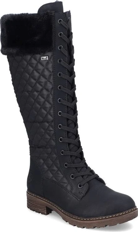 Black Tall Warm Lined Boot