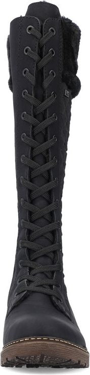 Black Tall Warm Lined Boot - Image 4