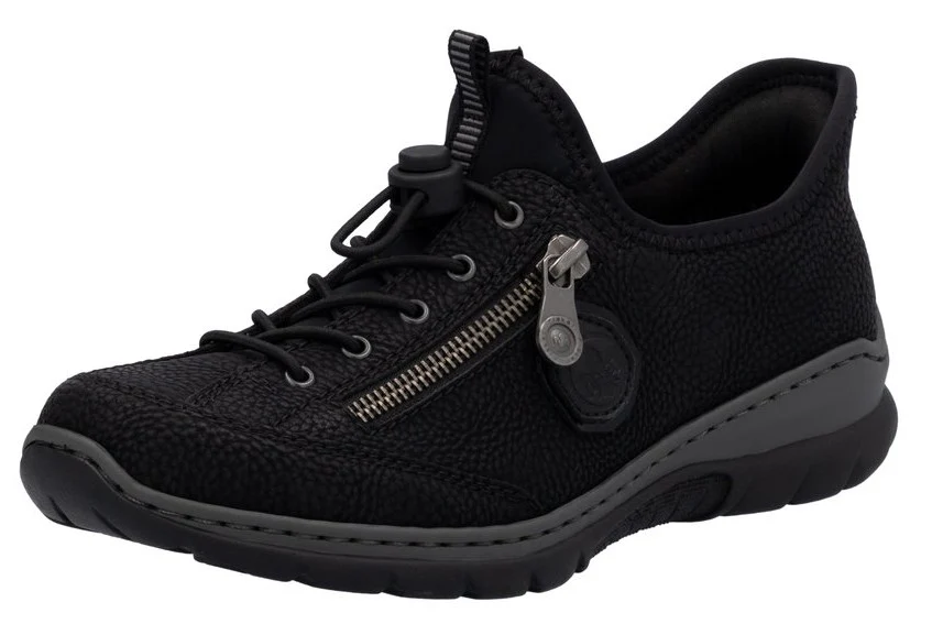 Black Toggle Lace Up