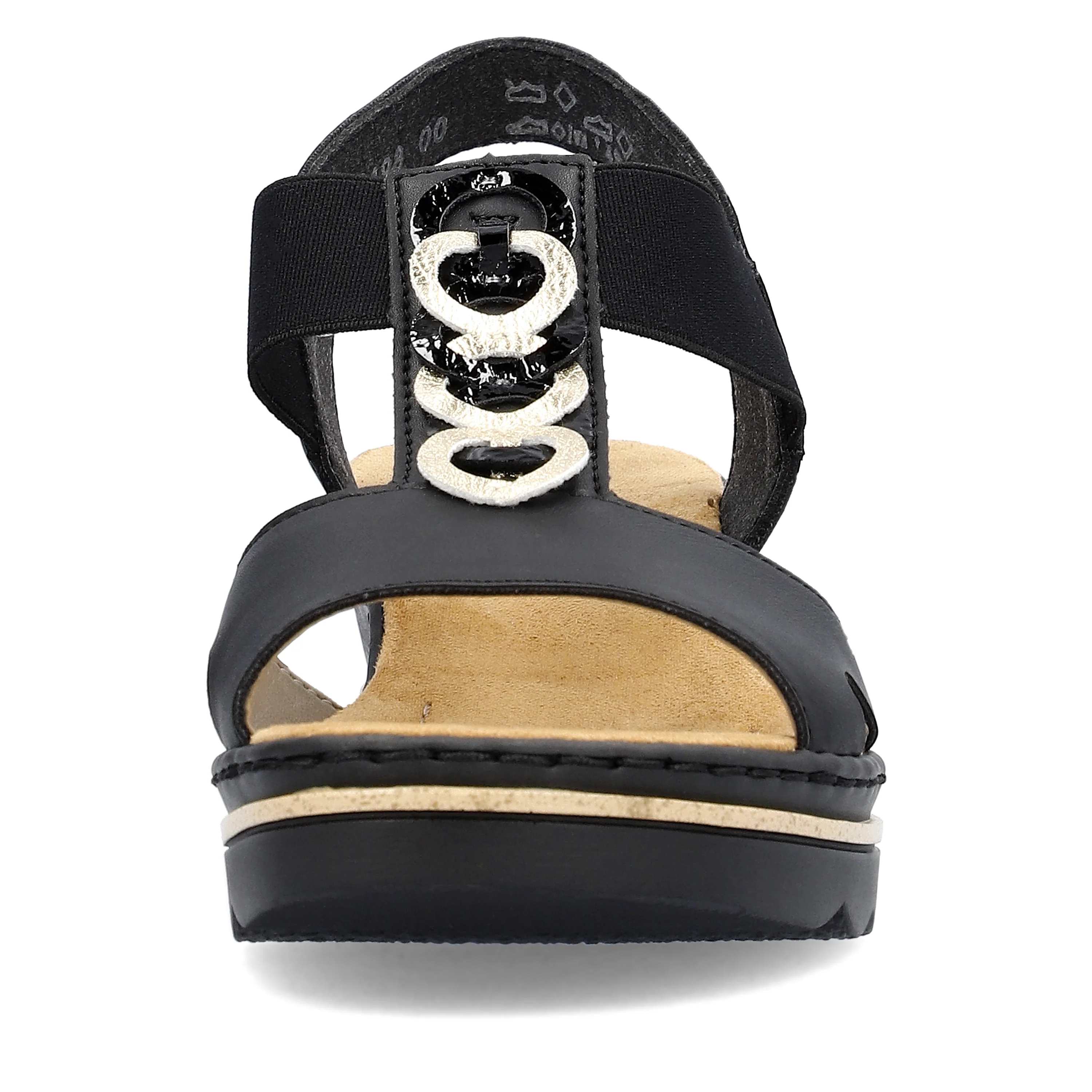 Black Wedge Sandal - Image 4