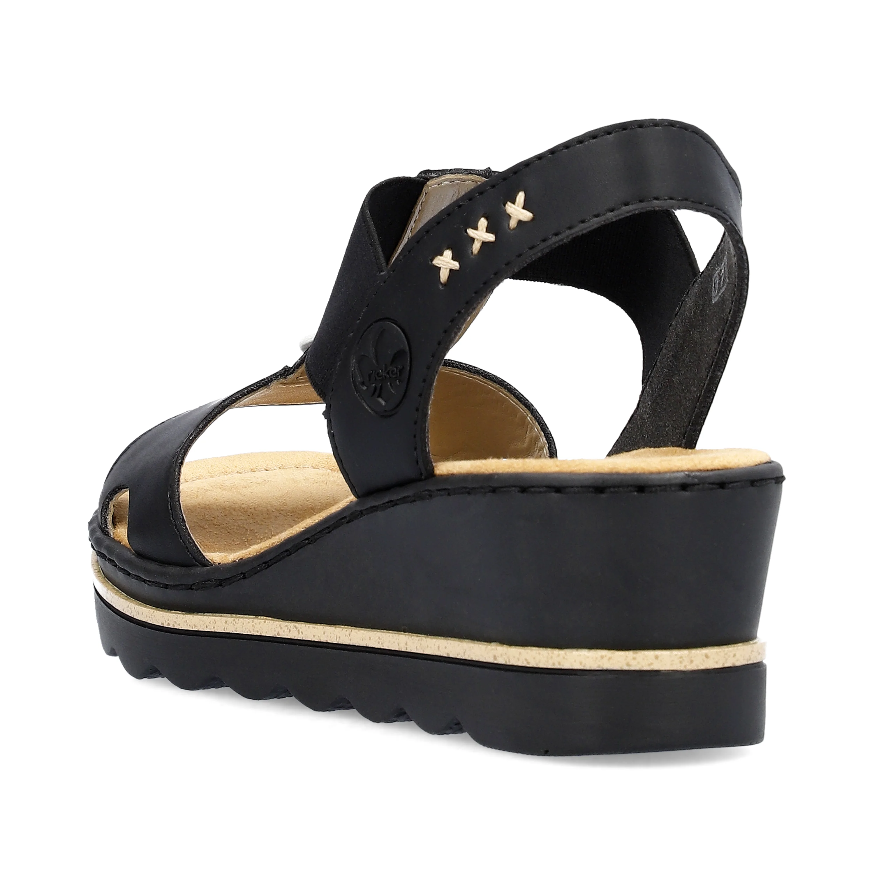Black Wedge Sandal - Image 5