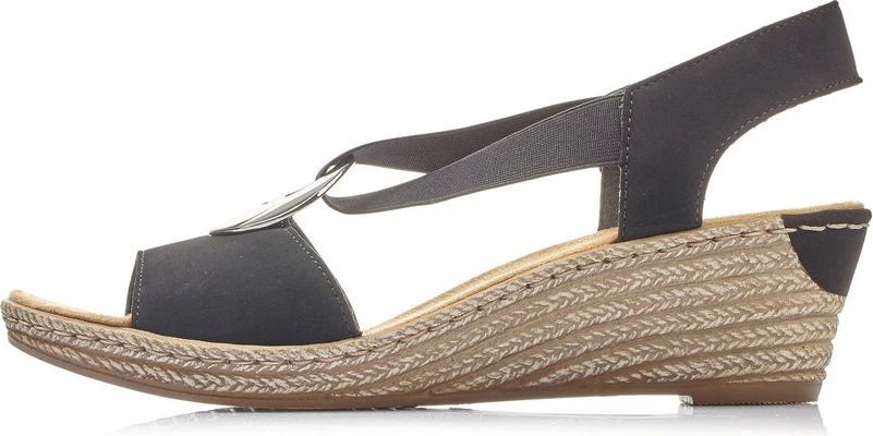 Black Wedge Sling Back - Image 3