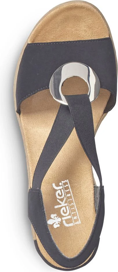 Black Wedge Sling Back - Image 4