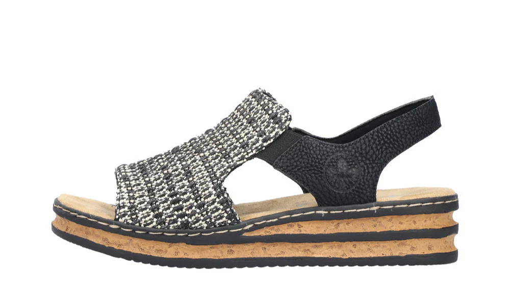 Black Woven Sling Back - Image 3