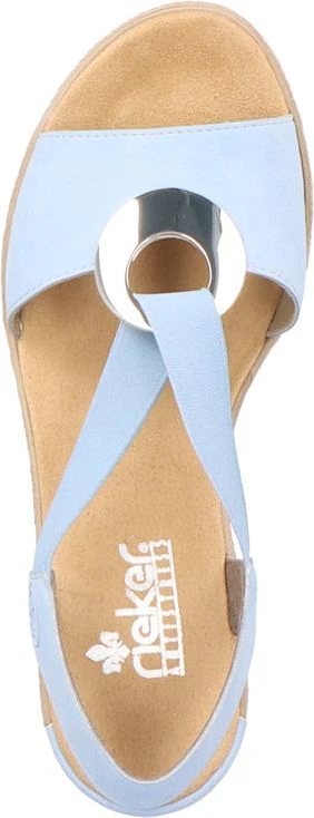 Blue Wedge Sling Back - Image 4