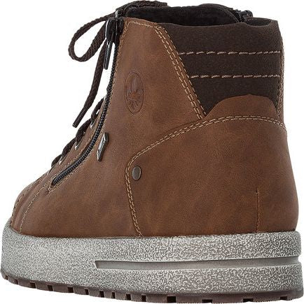 Brown Warm Lined Lace Up Boot - Image 3