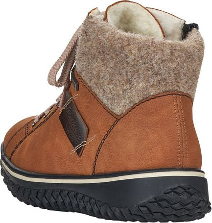 Cognac Short Lace Up Boot - Image 3