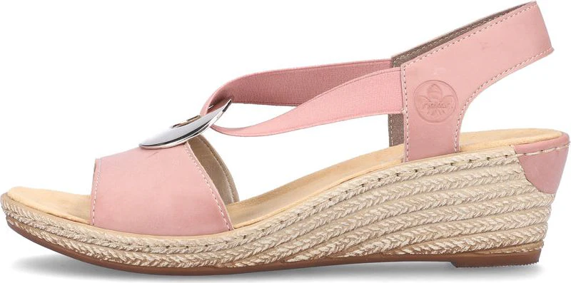 Dark Rose Wedge Sling Back - Image 3