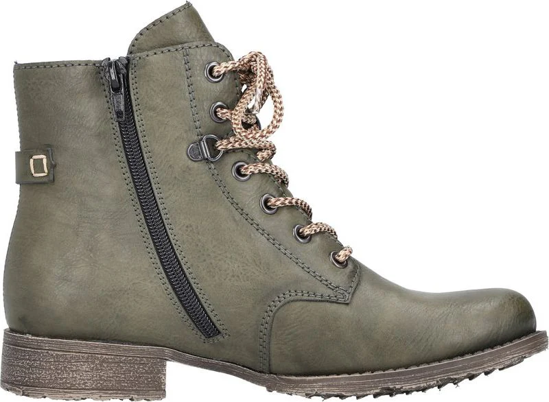 Forest Green Lace Up Boot - Image 2
