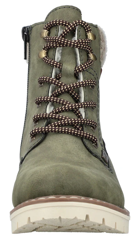 Green Warmlined Lace Up Boot - Image 4