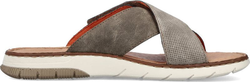Grey Cross Strap Sandal - Image 2