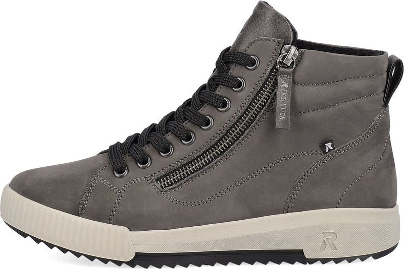 Grey Lace Up Boot - Image 3