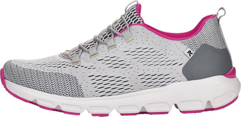 Grey/Pink Mesh Lace Up - Image 3