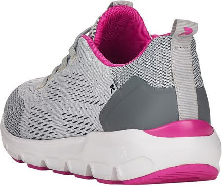 Grey/Pink Mesh Lace Up - Image 5
