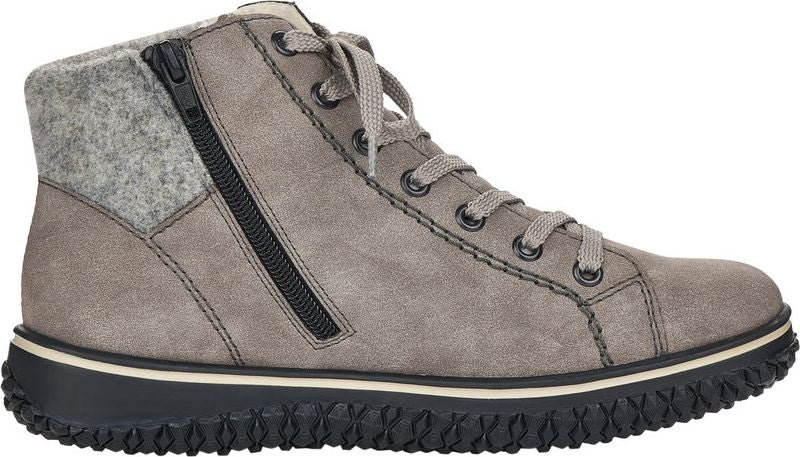 Grey Short Lace Up Boot - Image 3
