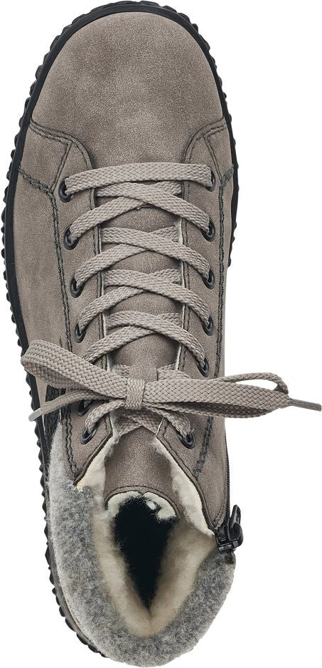 Grey Short Lace Up Boot - Image 7