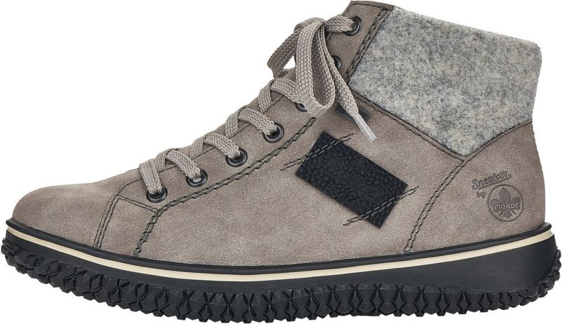 Grey Short Lace Up Boot - Image 8