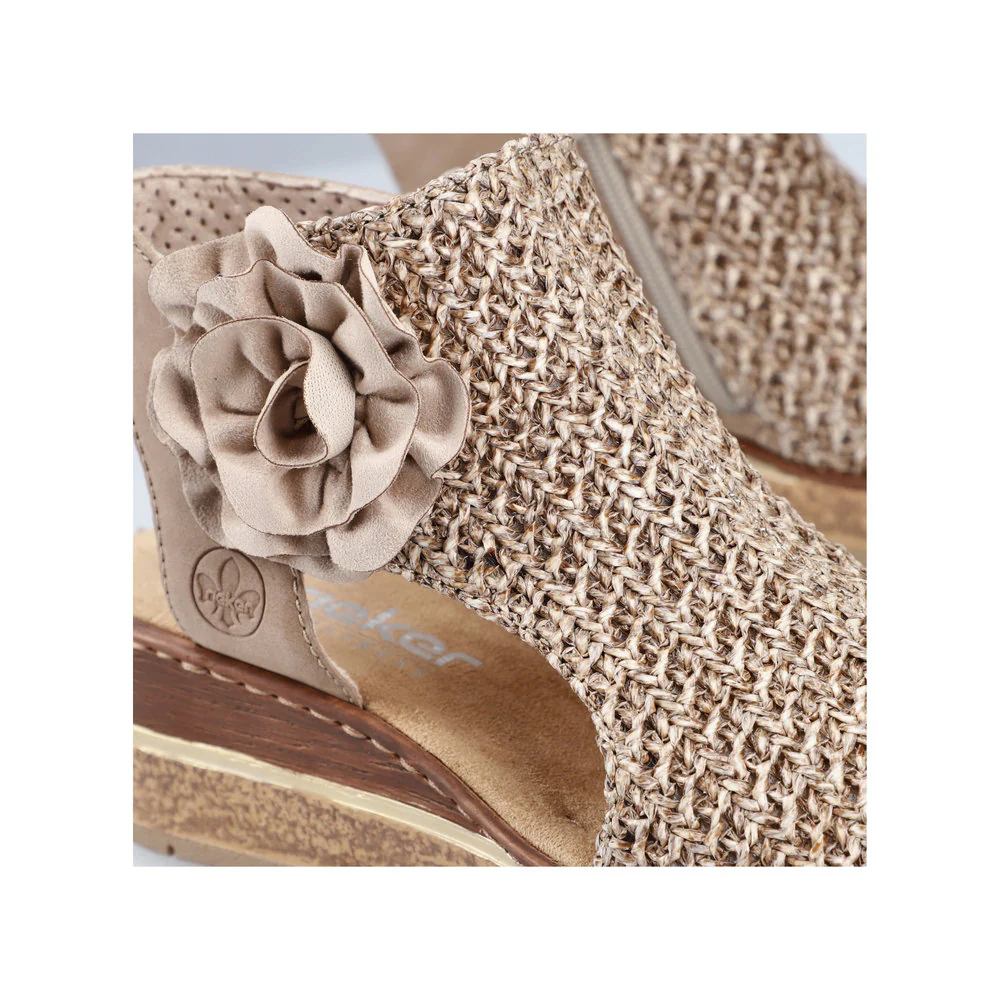 Pink Wedge Perf Sandal - Image 9