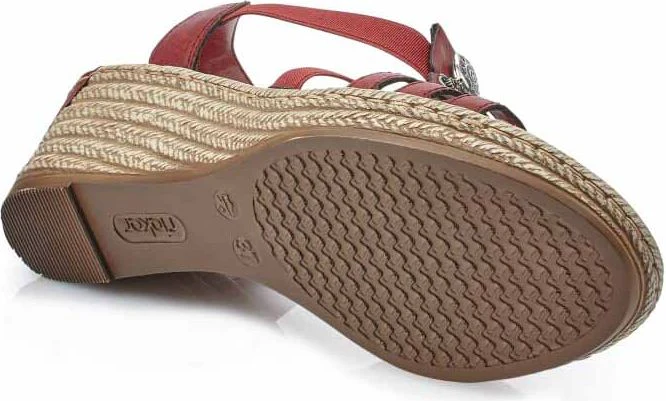 Red T-strap Sandal - Image 3