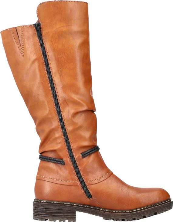 Tall Tan Boot With Tassle - Image 2