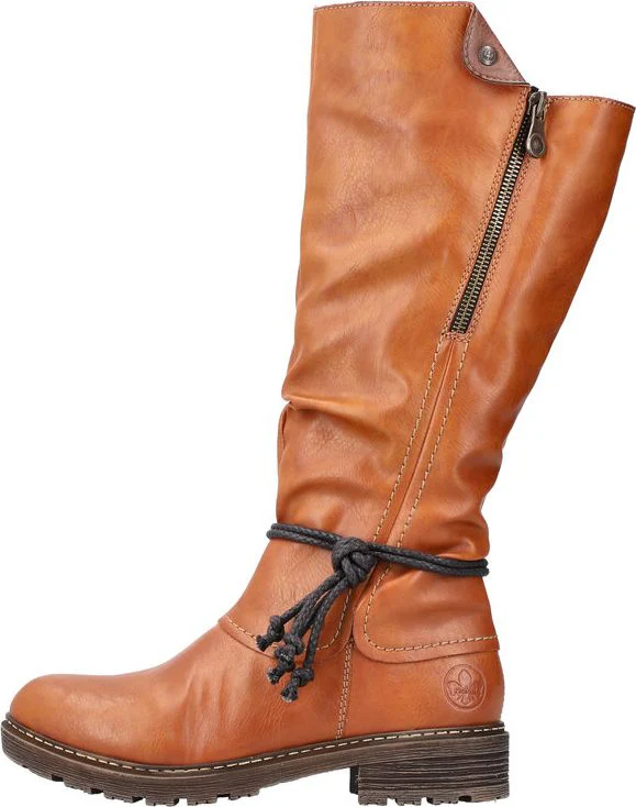 Tall Tan Boot With Tassle - Image 3