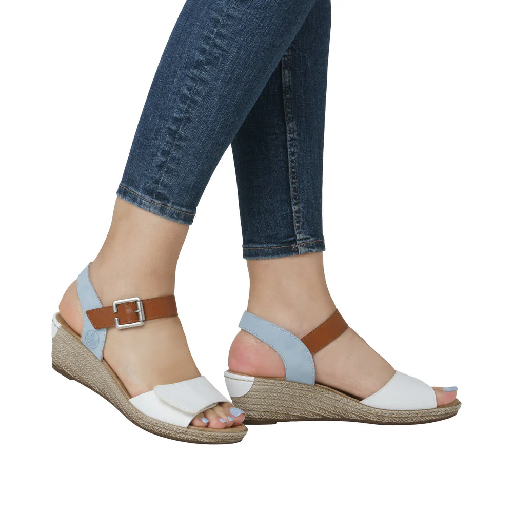 White 2 Strap Wedge - Image 9