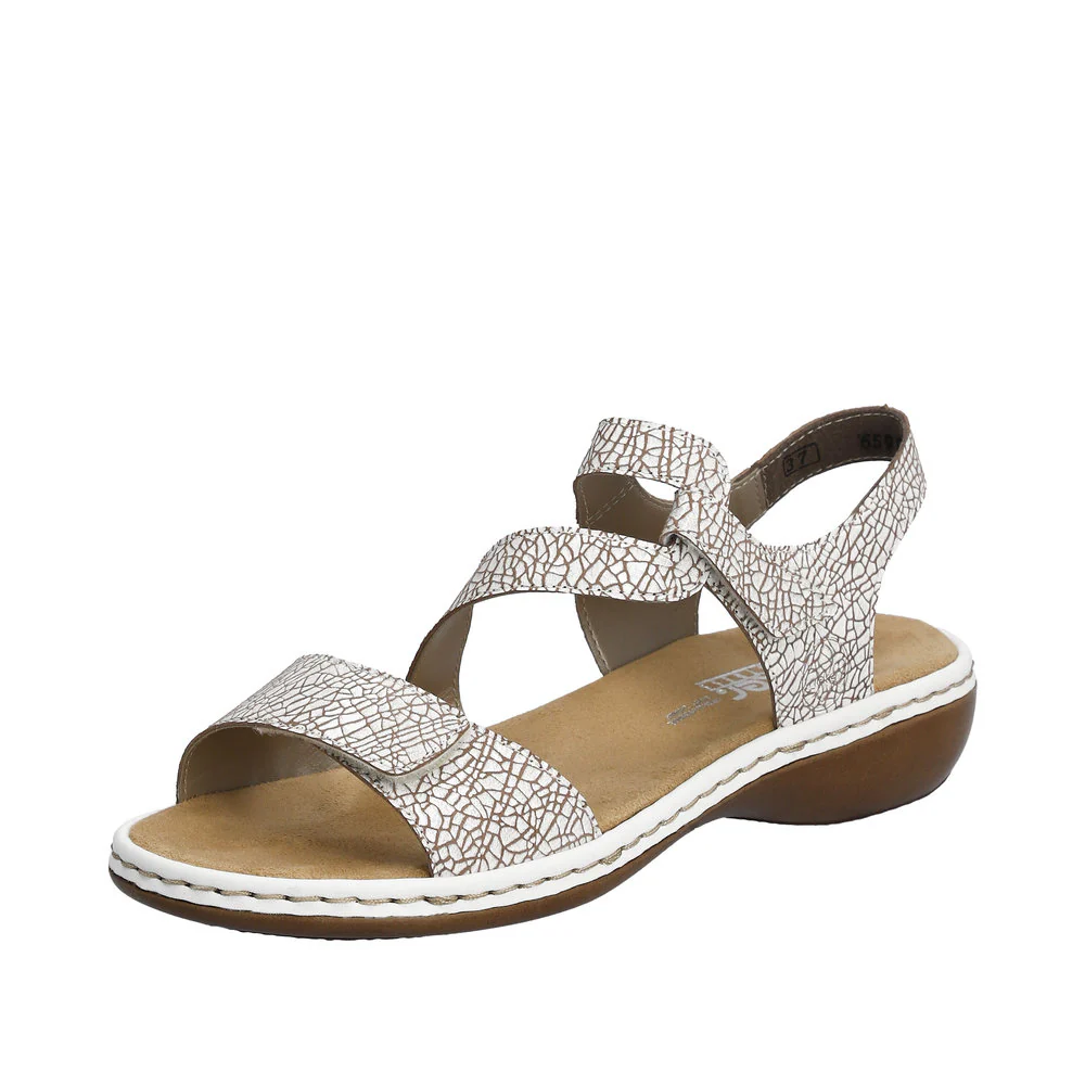 White Criss Cross Sandal