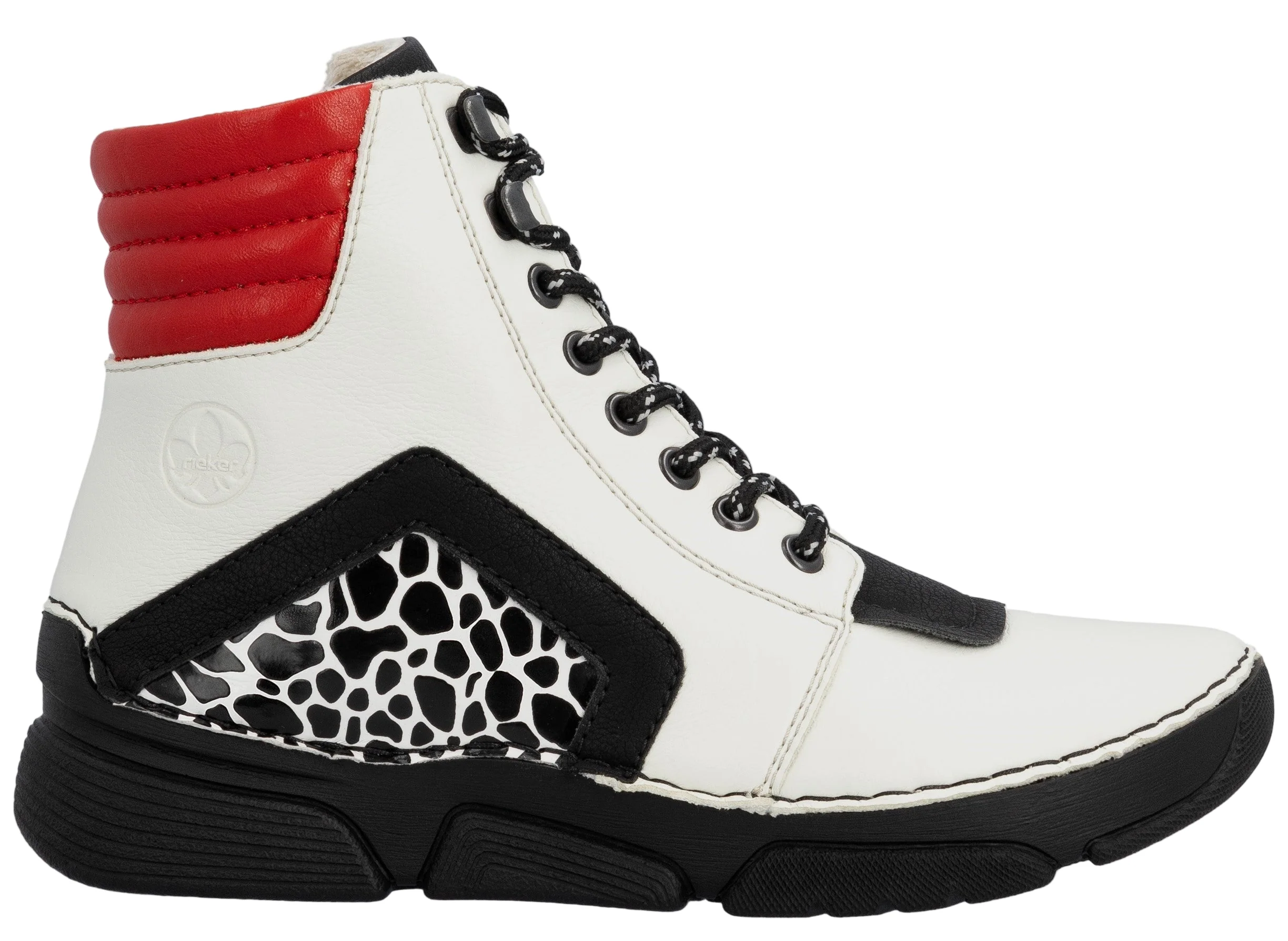 White Lace Up Boot