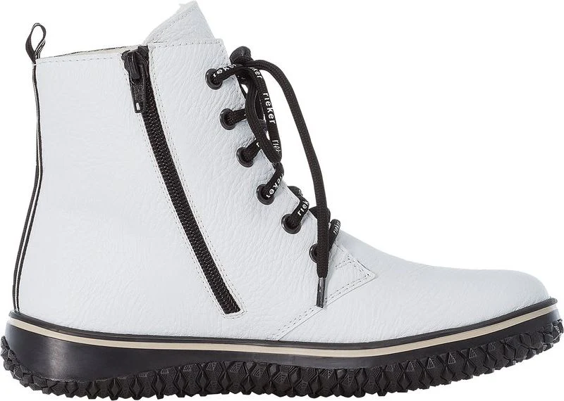 White Lace Up Boot - Image 2