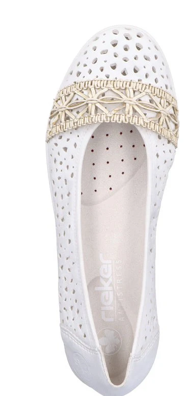 White Perf Slip On - Image 4