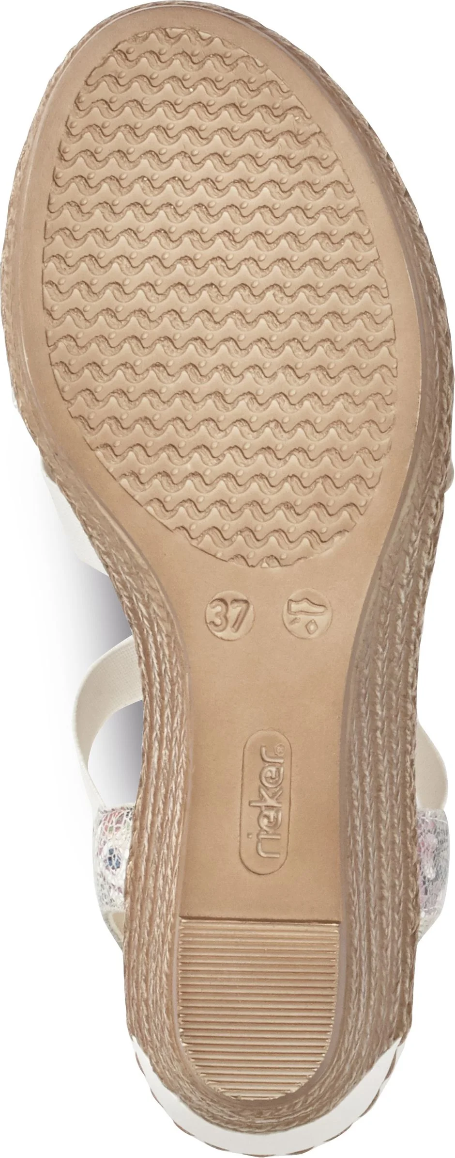 White Wedge With Flowers - Image 5