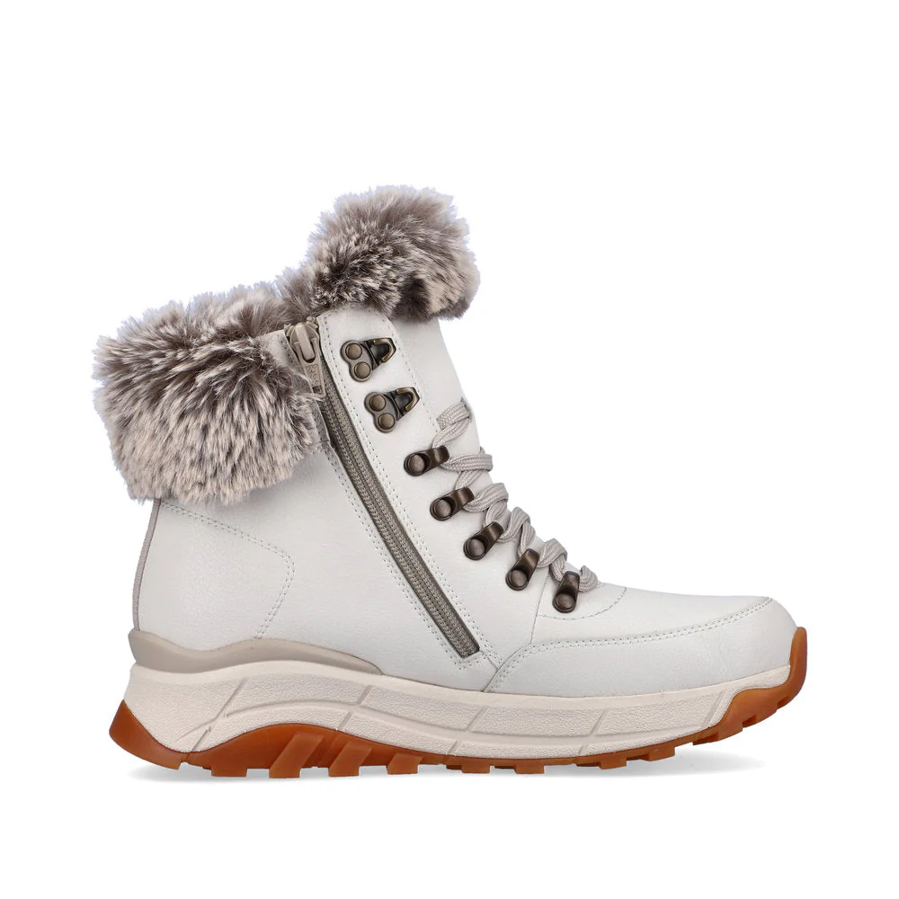 White Wool Lined Boot - Image 2