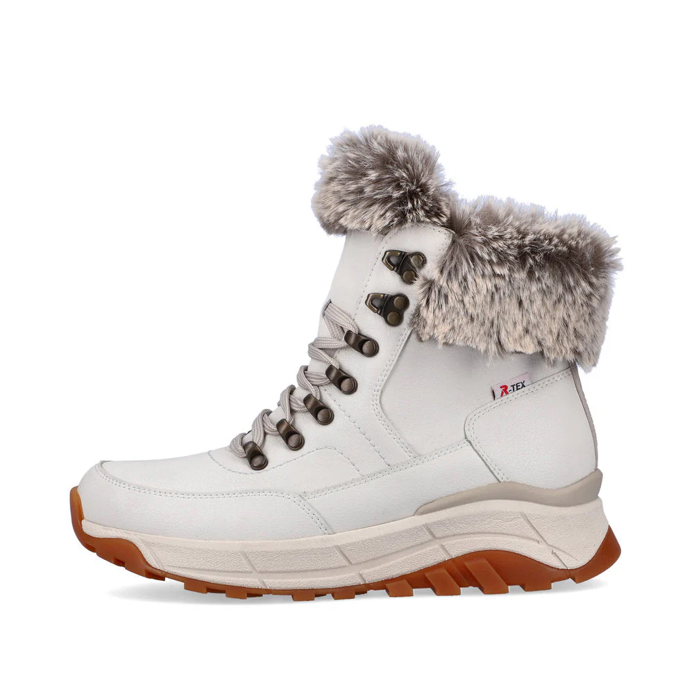 White Wool Lined Boot - Image 3