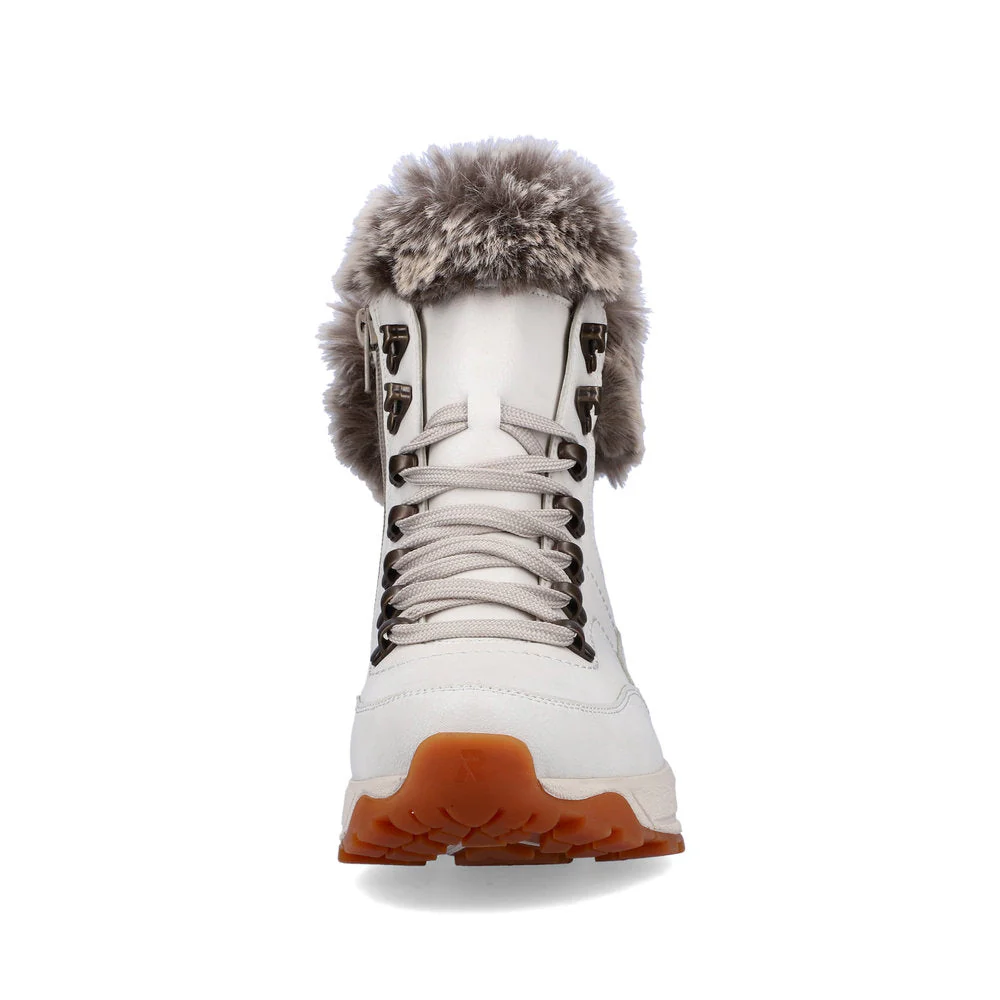 White Wool Lined Boot - Image 4