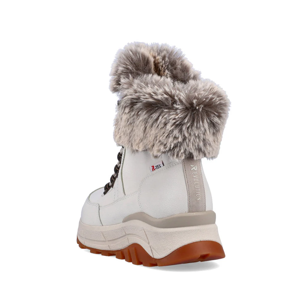 White Wool Lined Boot - Image 5