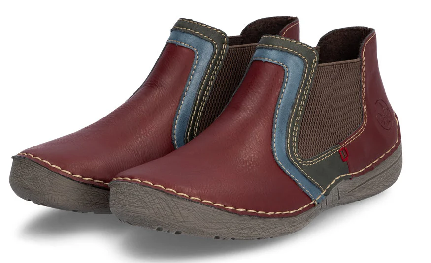 Wine Double Gore Bootie - Image 4