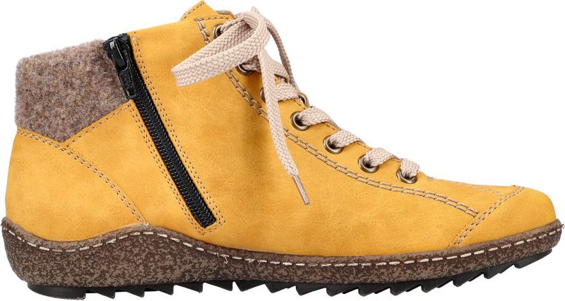 Yellow Lace Up Boot - Image 3